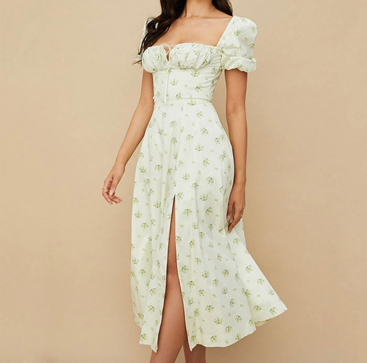 Ivory cottagecore dress