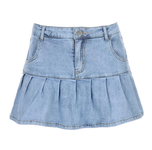 Y2k denim skirt