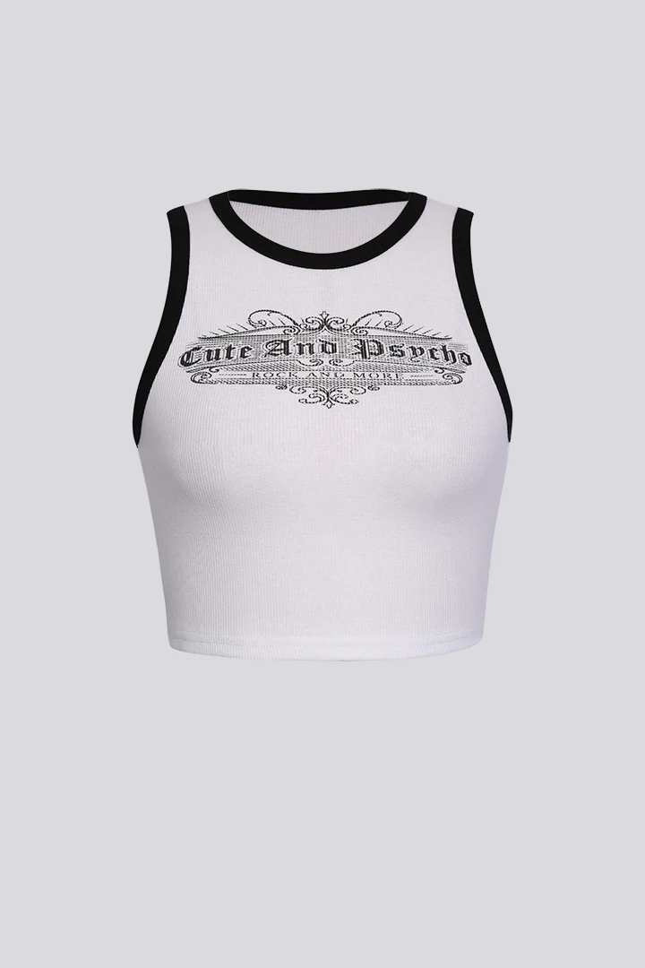 White vest tank top